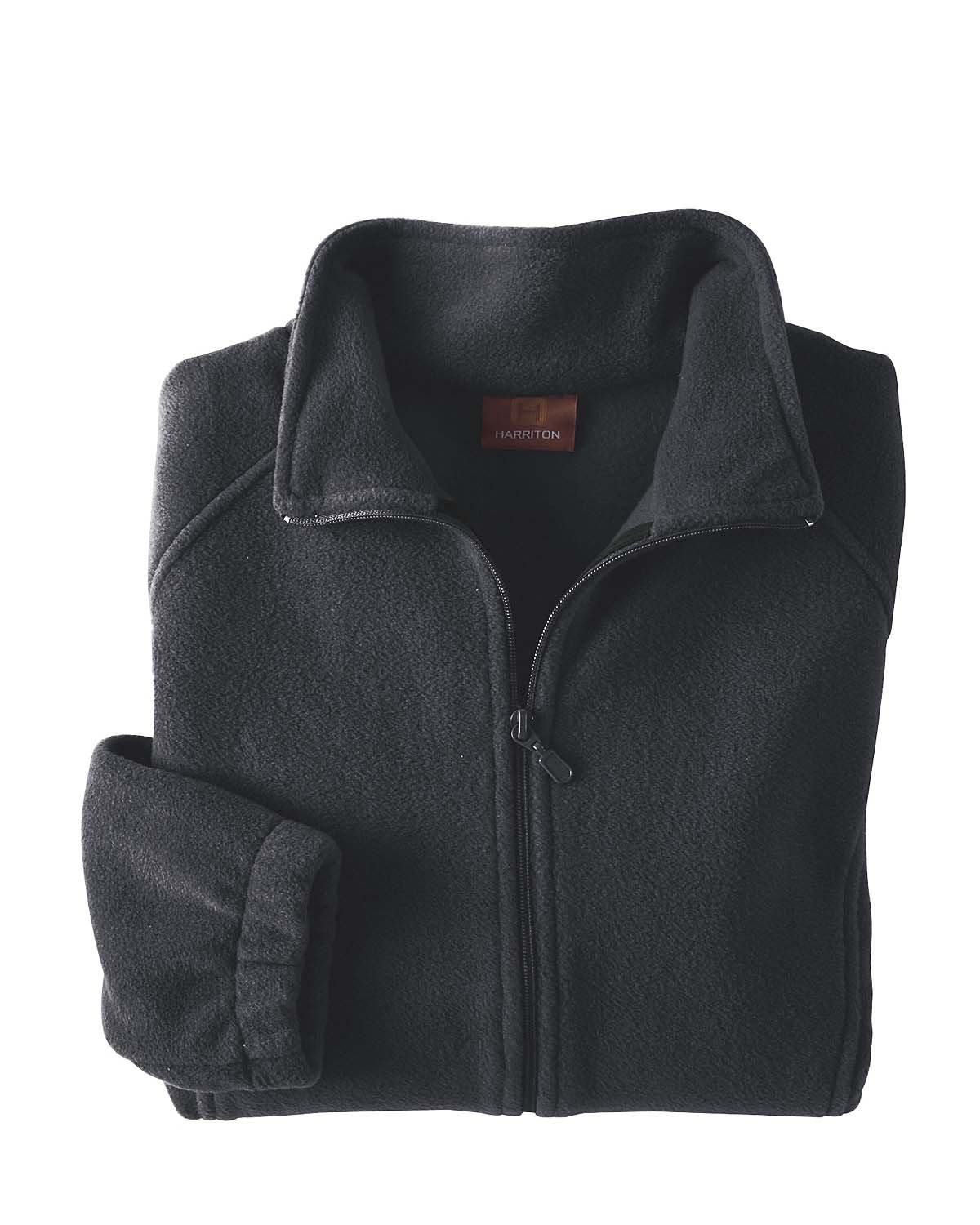 Ladies 8 oz Full-Zip Fleece - BLAcK - XS(D0102H76WAP)