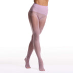 Frola Oil Shiny Stockings Pantyhose 360Seamless Crotch High Waist Smooth Tights for Women(Large,1Pair Violet)