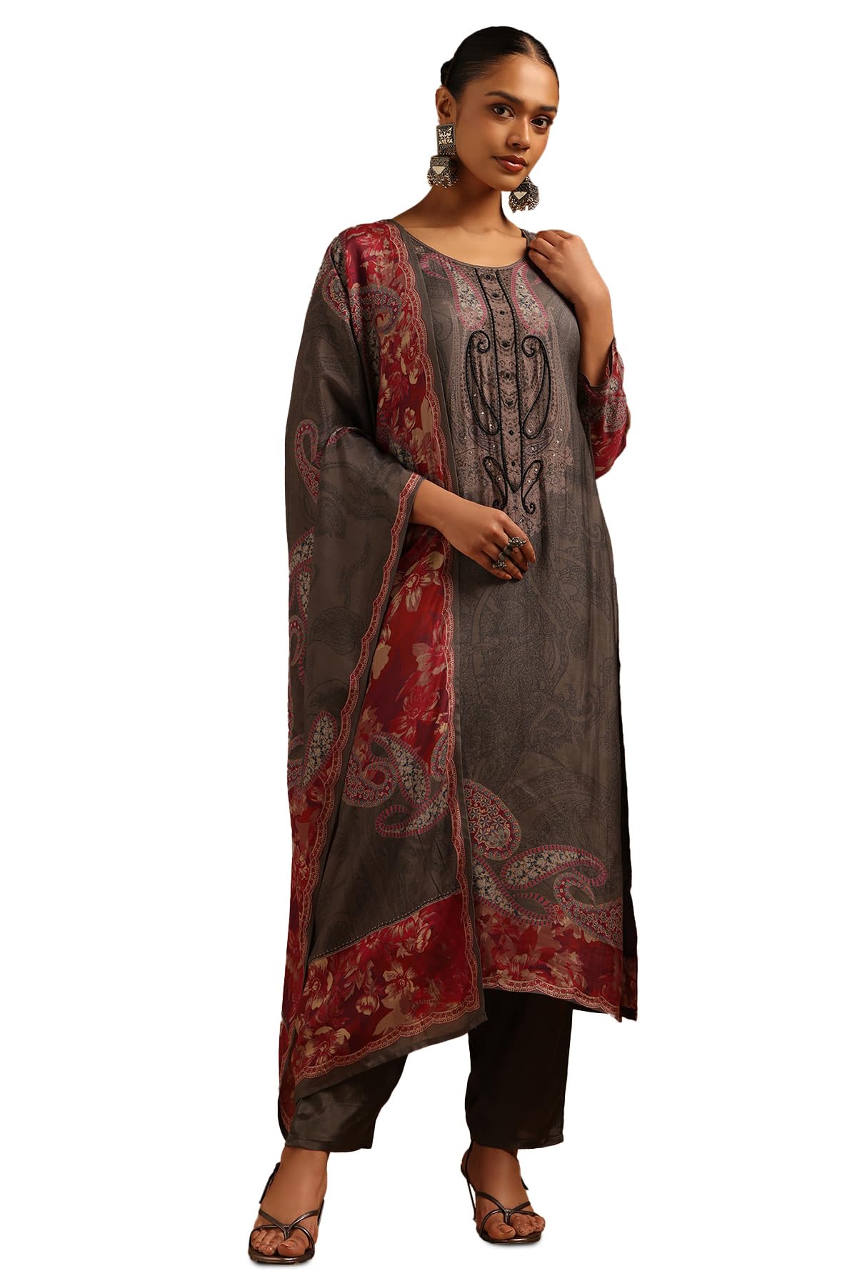 Soch Women Muslin Printed Salwar Suit Set