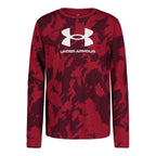Under Armour Boys Outdoor Long Sleeve Tee, Stylish Crew Neckline, Cute Full Fit T-Shirt, Cordova Plume Wave, Large US