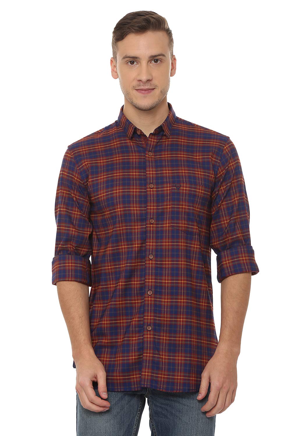 Allen Solly Men Slim Fit Casual Cotton Shirt