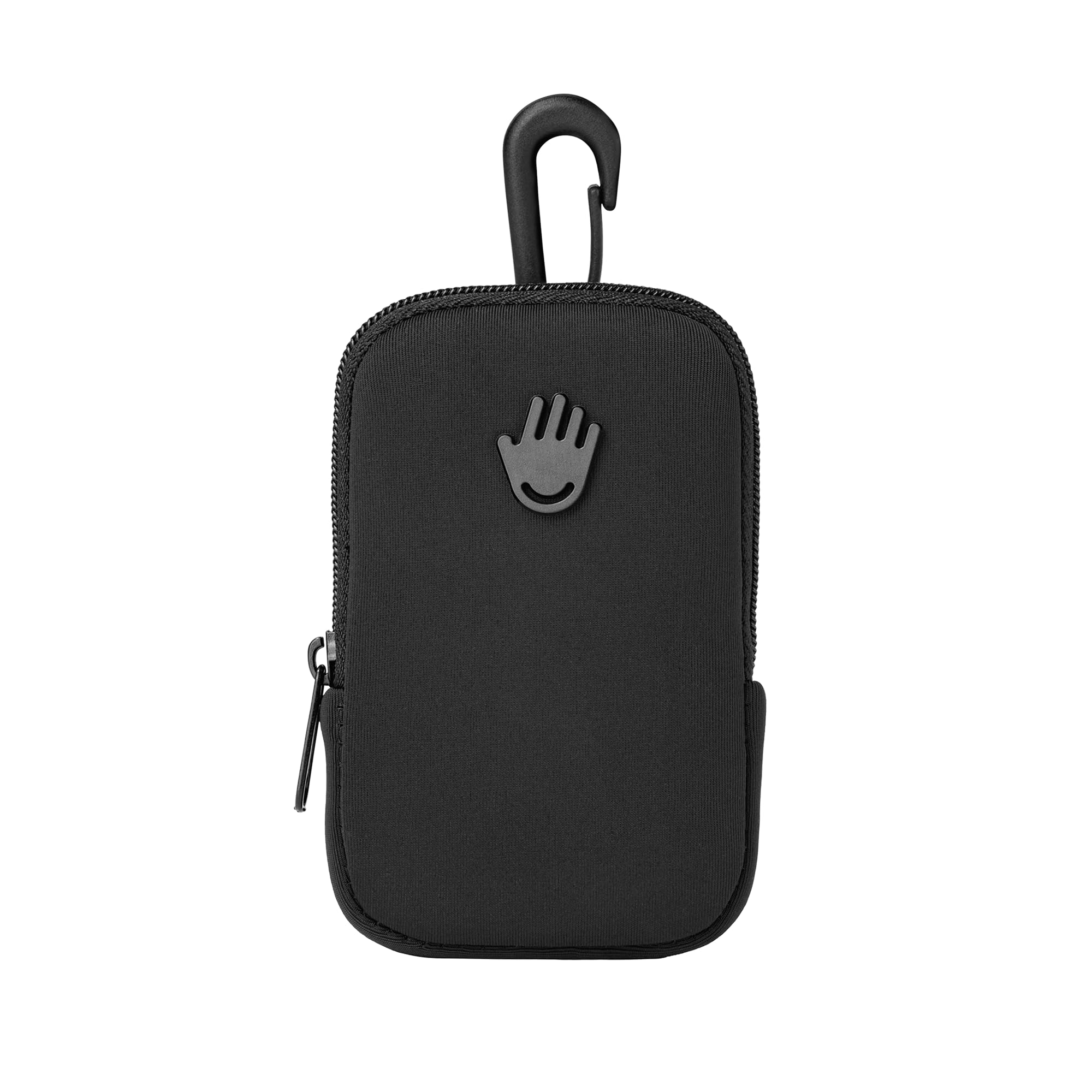 Touchland Touchette Zippered Pouch, Attachable Fashion Accessory with Snap Hook for Power Mist and Glow Mist 1FL OZ, Black