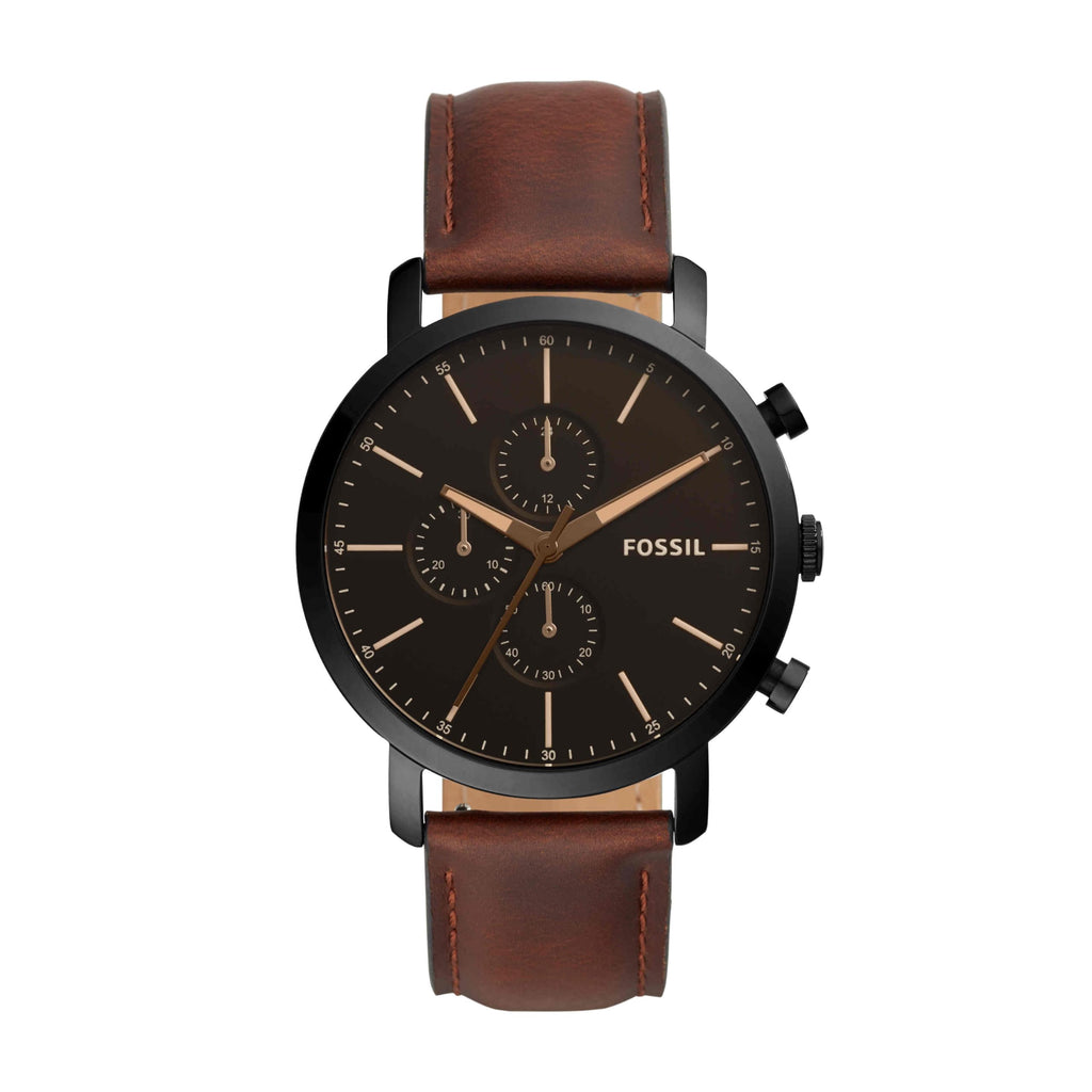 Luther Chronograph Brown Leather Watch