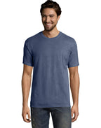 Mens garment-Dyed T-Shirt - BLAcK - S(D0102H7DABP)