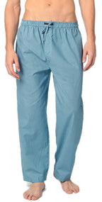 Andrew Scott Men's 2 Pack Super Soft Woven Pajama & Sleep Long Lounge PJ Pants (2 Pack- Blues, Medium)