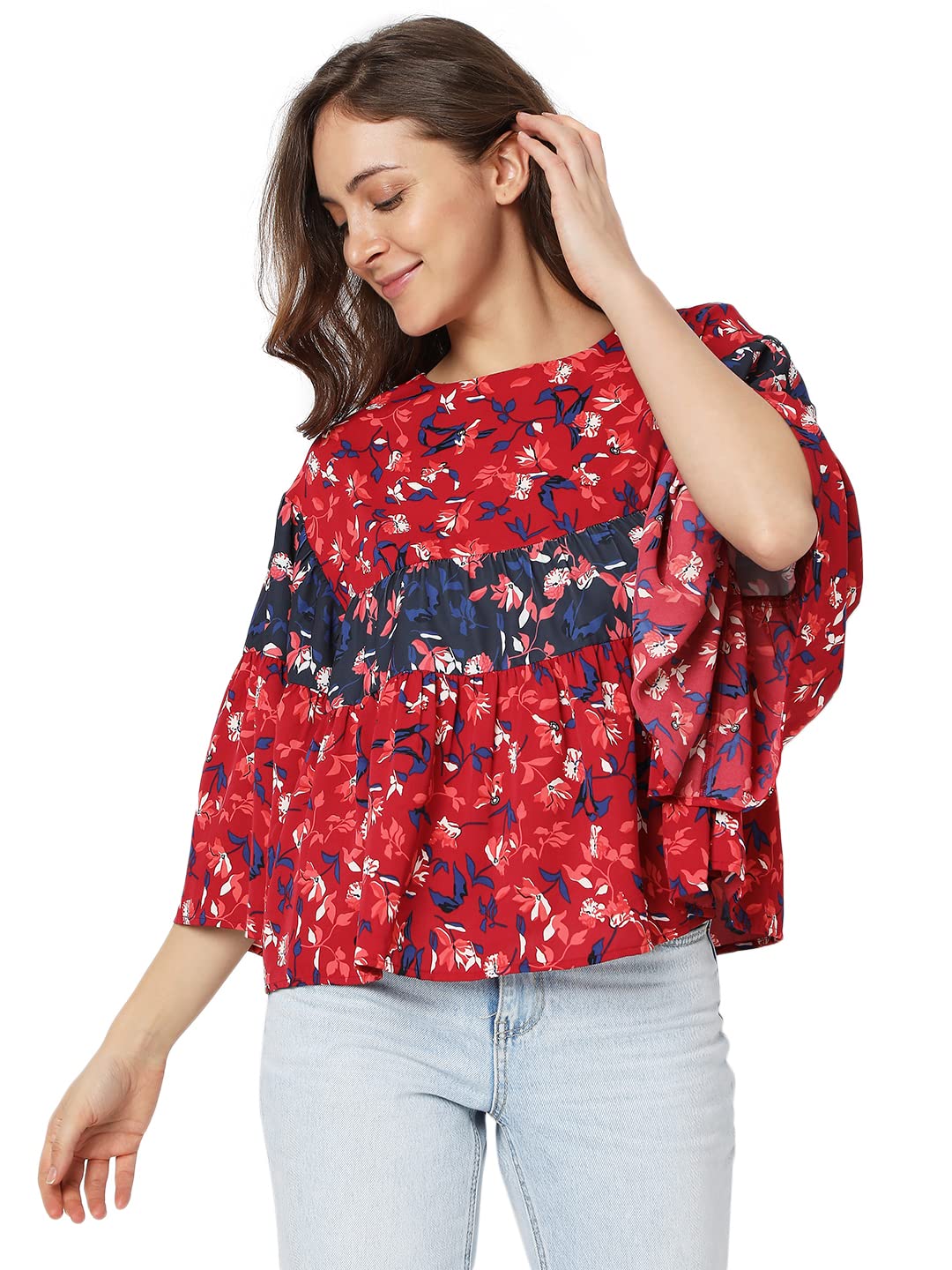 Vero Moda Flared Top (299465301_Ski Patrol_M)
