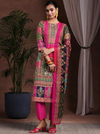 Libas WomenS Poly Crepe Kurta Set (369550R