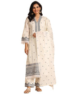 Libas WomenS Pure Cotton Ethnic Motifs Kurta Sets (99249_Off White_Xxl)