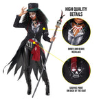 Morph Voodoo Costume For Women, Voodoo Priestess And Doctor Halloween Costume Womens, Scary Halloween Costumes For Women
