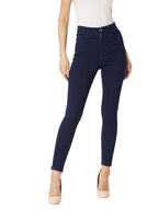 Miss Chase Womens Navy Blue Denim Skinny Fit High Rise Clean Look Regular Length Stretchable Denim Jeans(MCAW18DEN02-76-71-34, 