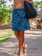 RipSkirt Hawaii | Length 2 with Pockets | Quick Wrap, Quick Dry, Travel Skirt with Side Pockets (8-10, Maui Moonlight)