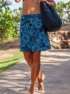 RipSkirt Hawaii | Length 2 with Pockets | Quick Wrap, Quick Dry, Travel Skirt with Side Pockets (16-18, Maui Moonlight)