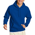 Unisex Ecosmart 5050 Pullover Hooded Sweatshirt - WHITE - S(D0102H7MEZ6)