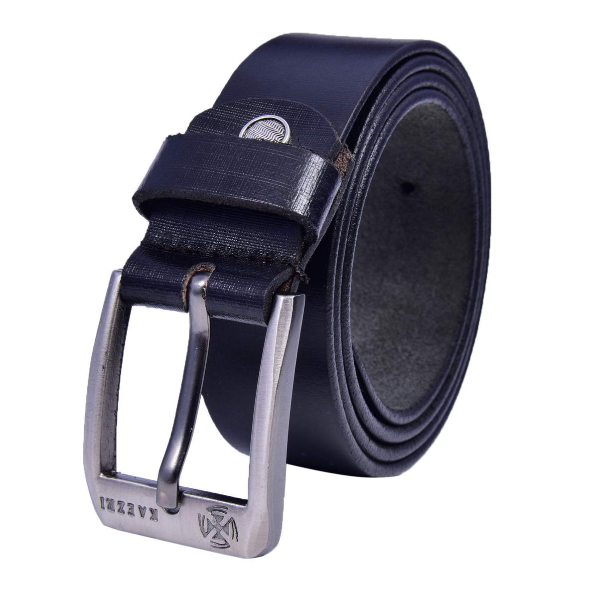 Kesari MenS Leather WrinkleFree Casual And Formal Belt (Black, 44) 44