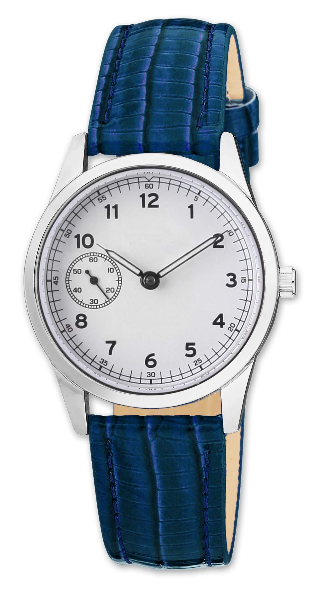 deBeer Teju Lizard Grain Watch Strap - Navy 19mm Watch Band