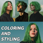 SOVONcARE green Hair Wax color, Temporary Hair Dye Wax Natural Instant Hairstyle cream for Women  Men Party, cosplay, Halloween