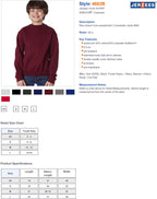 Youth 8 oz NuBlend Fleece Pullover Hooded Sweatshirt - BLAcK - S(D0102H2H7LW)