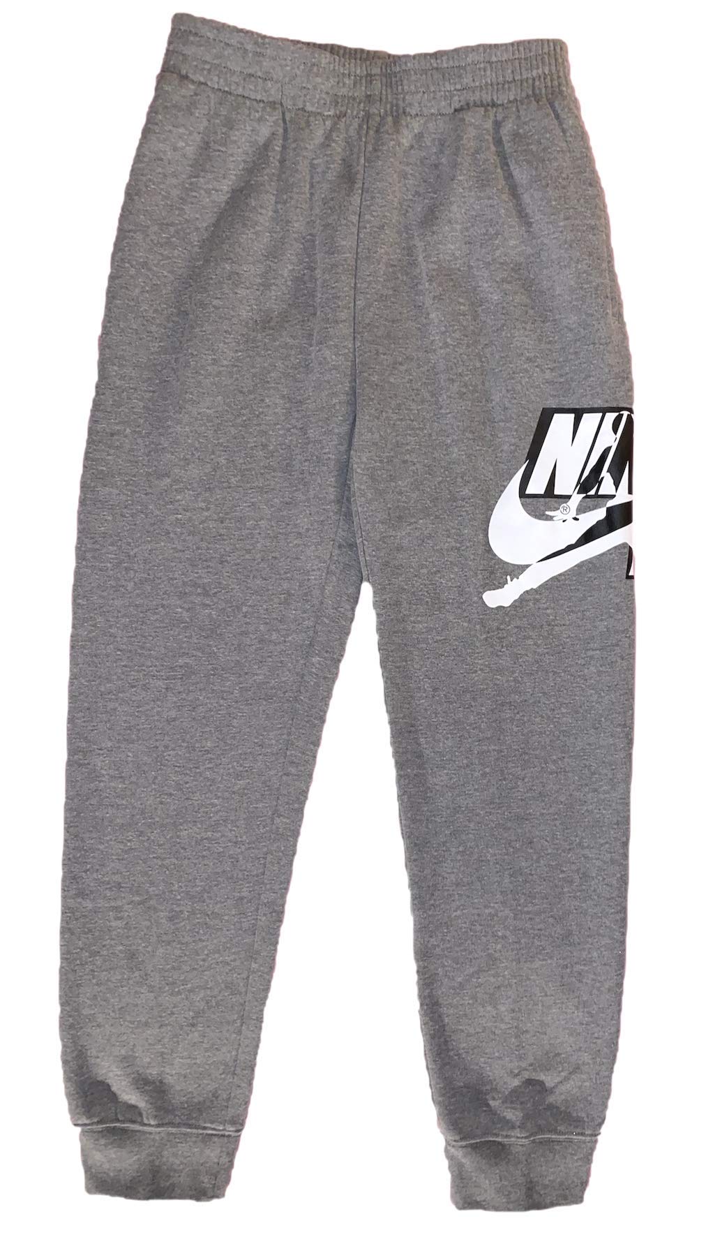 Jordan Boys Youth Classics Jogger Fleece Sweatpants Size M, L, XL (Carbon Heather (95A434), Large)