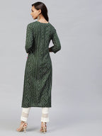 Anni Designer Women'S Rayon Bandhni Printed Straight Kurta (Dmd Bandhi)