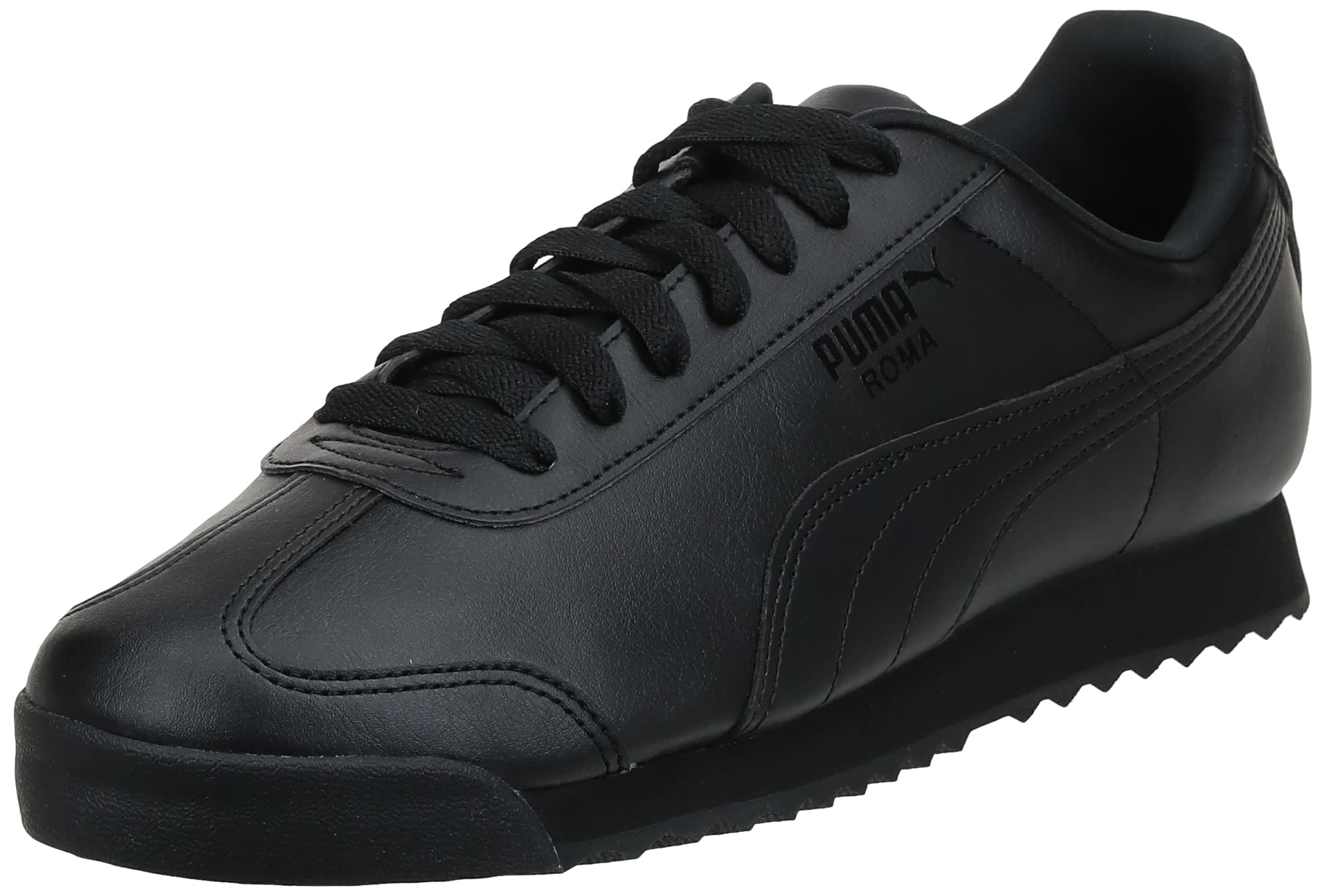 PUMA Men's ROMA BASIC Sneaker, black-black, 11