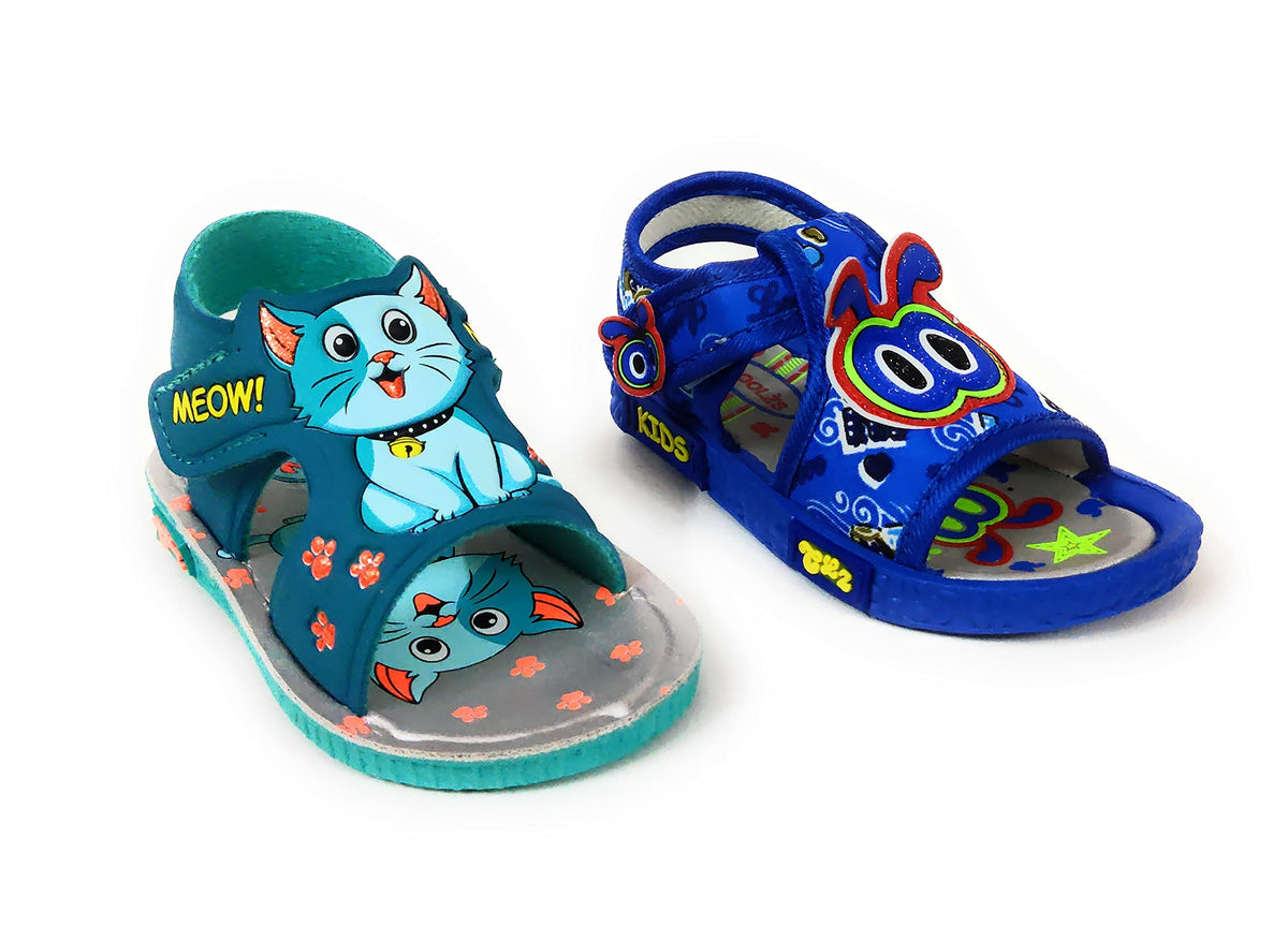 Coolz Kids ChuChu Sound Musical First Walking Shoes And Sandals Baby Boys And Baby Girls For 9 21 Months (ComboPack Of 2 Pair 12