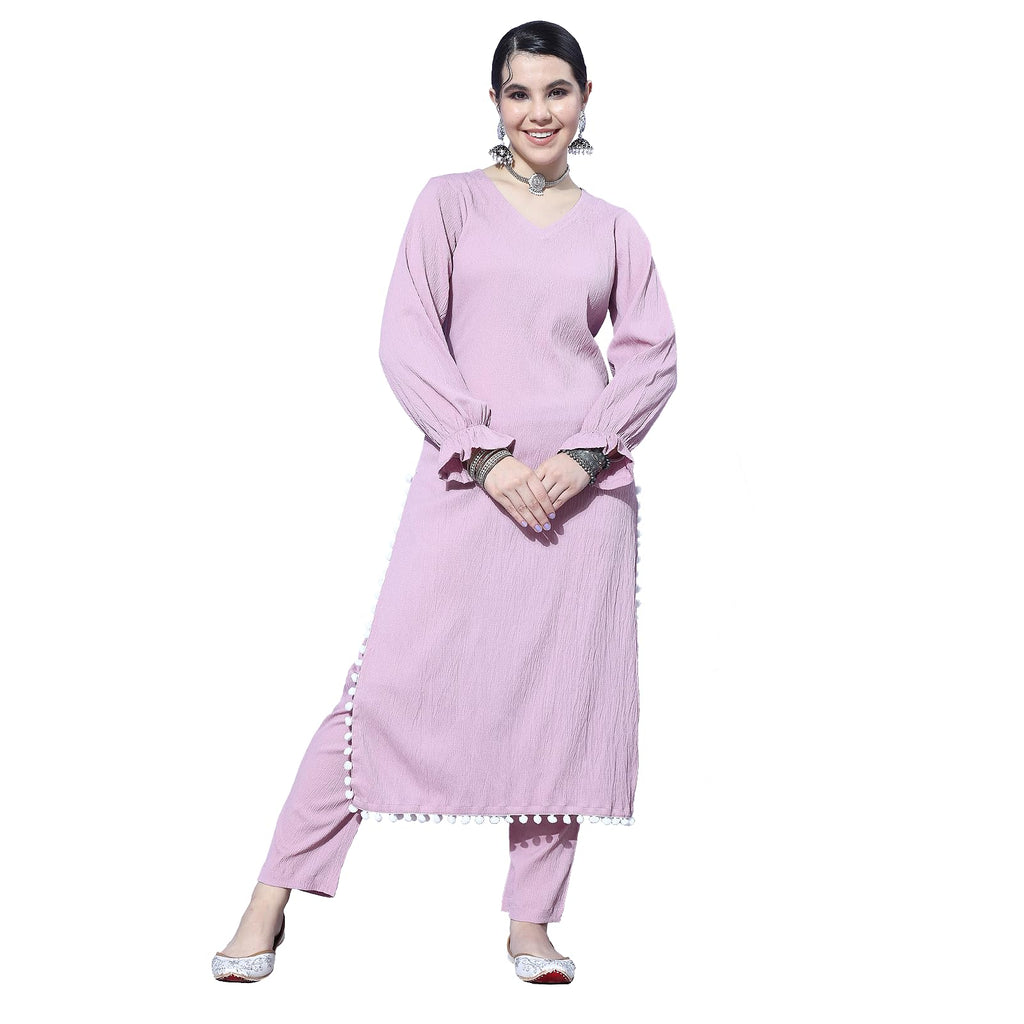 Varanga Womens Silk Blend Kurta Set