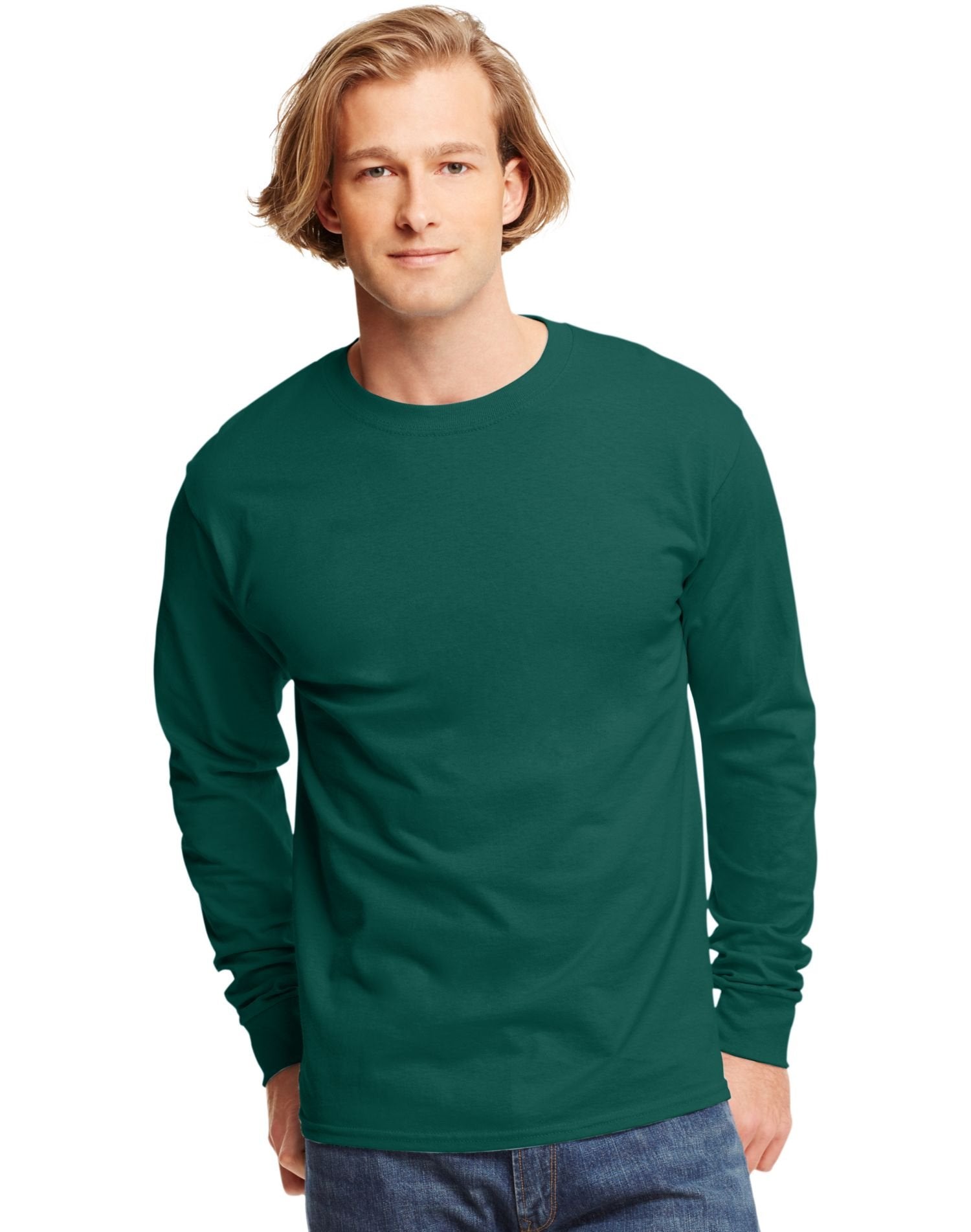 Unisex 61 oz Tagless Long-Sleeve T-Shirt - ASH - S(D0102H7K336)