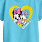 Bon Organik Girls Regular Fit T-Shirt (BON11422_Sky Blue