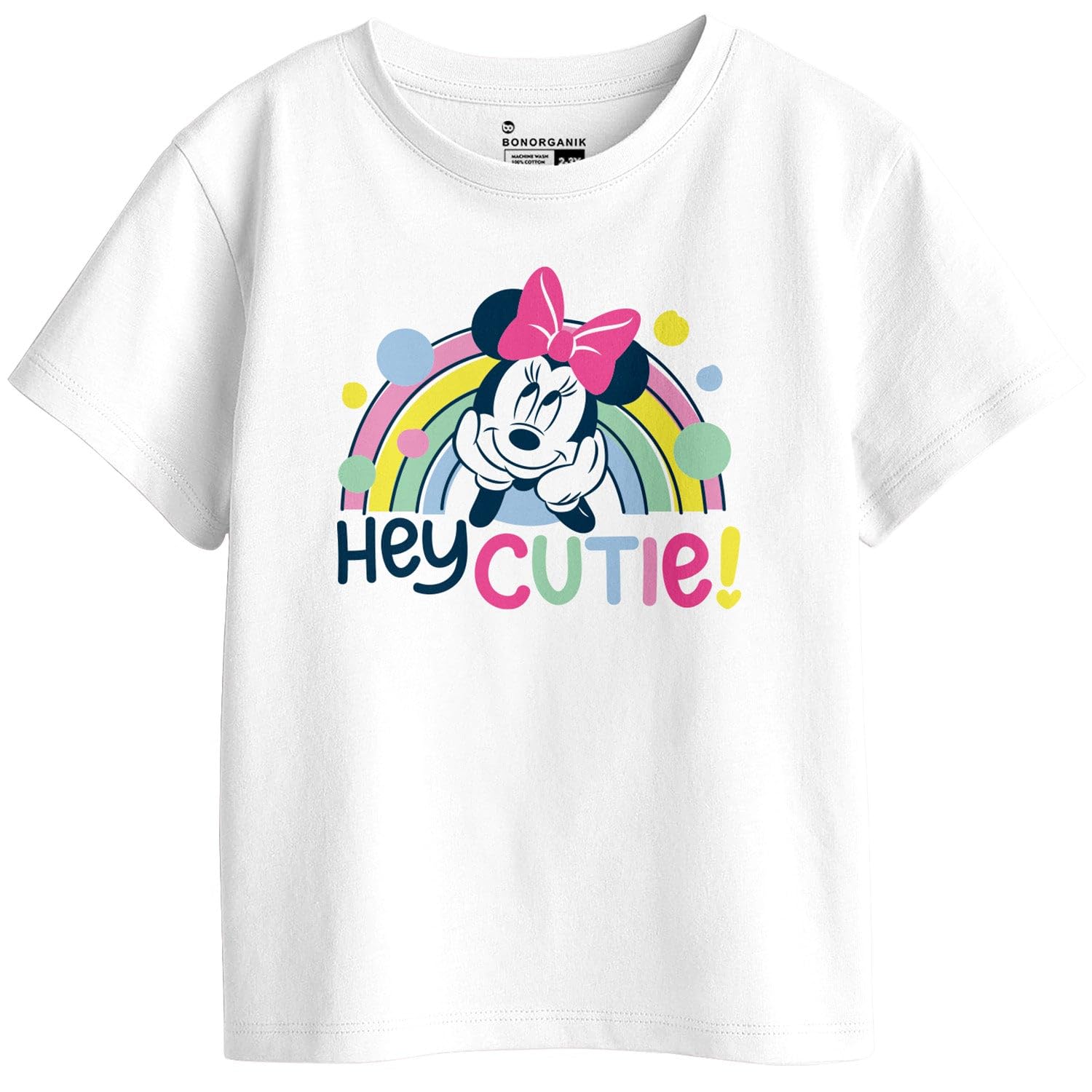 Bon Organik Girls Regular Fit T-Shirt (BON11438_Multi
