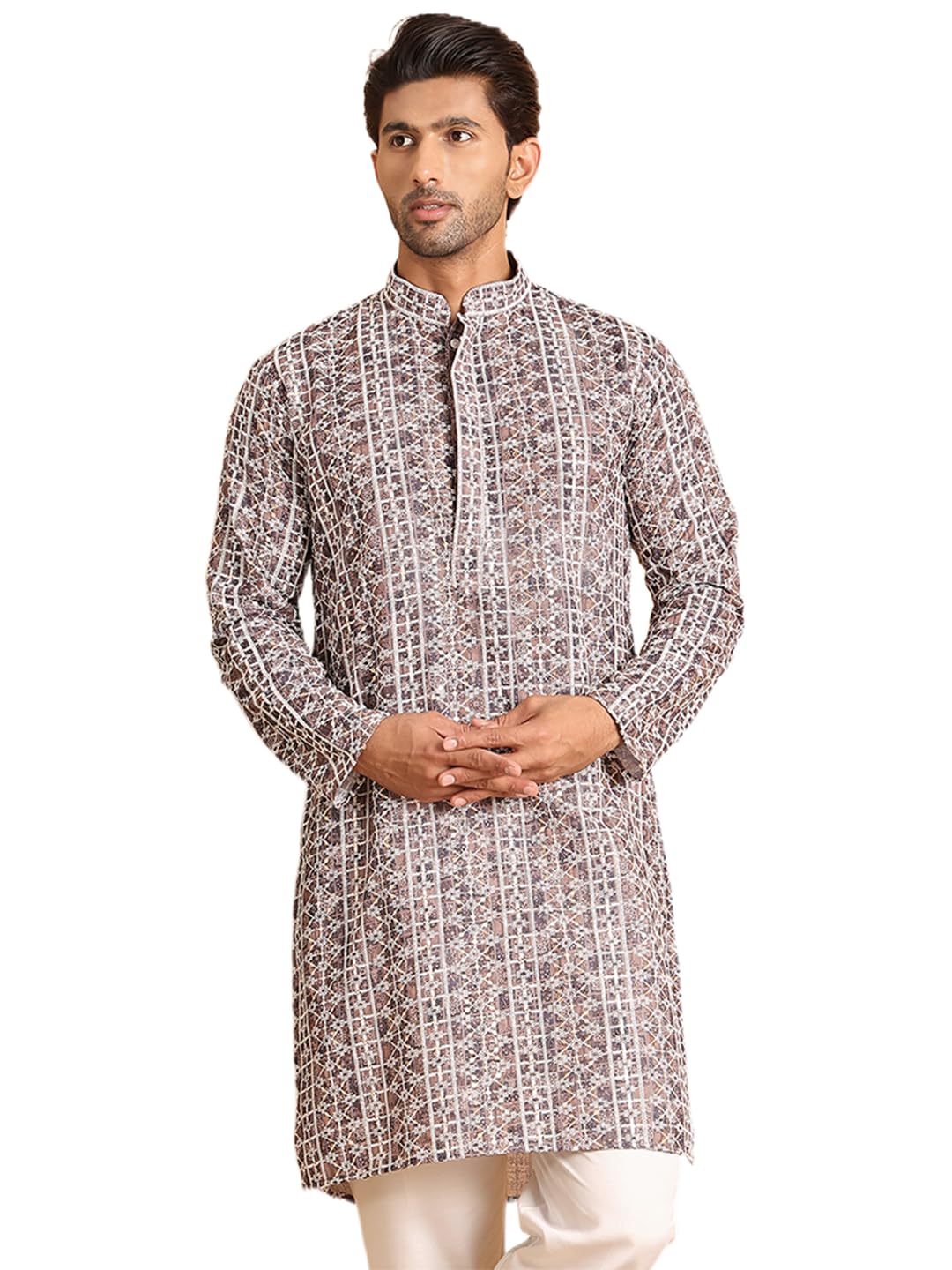 Jompers Mens Embroidered & Printed Kurta