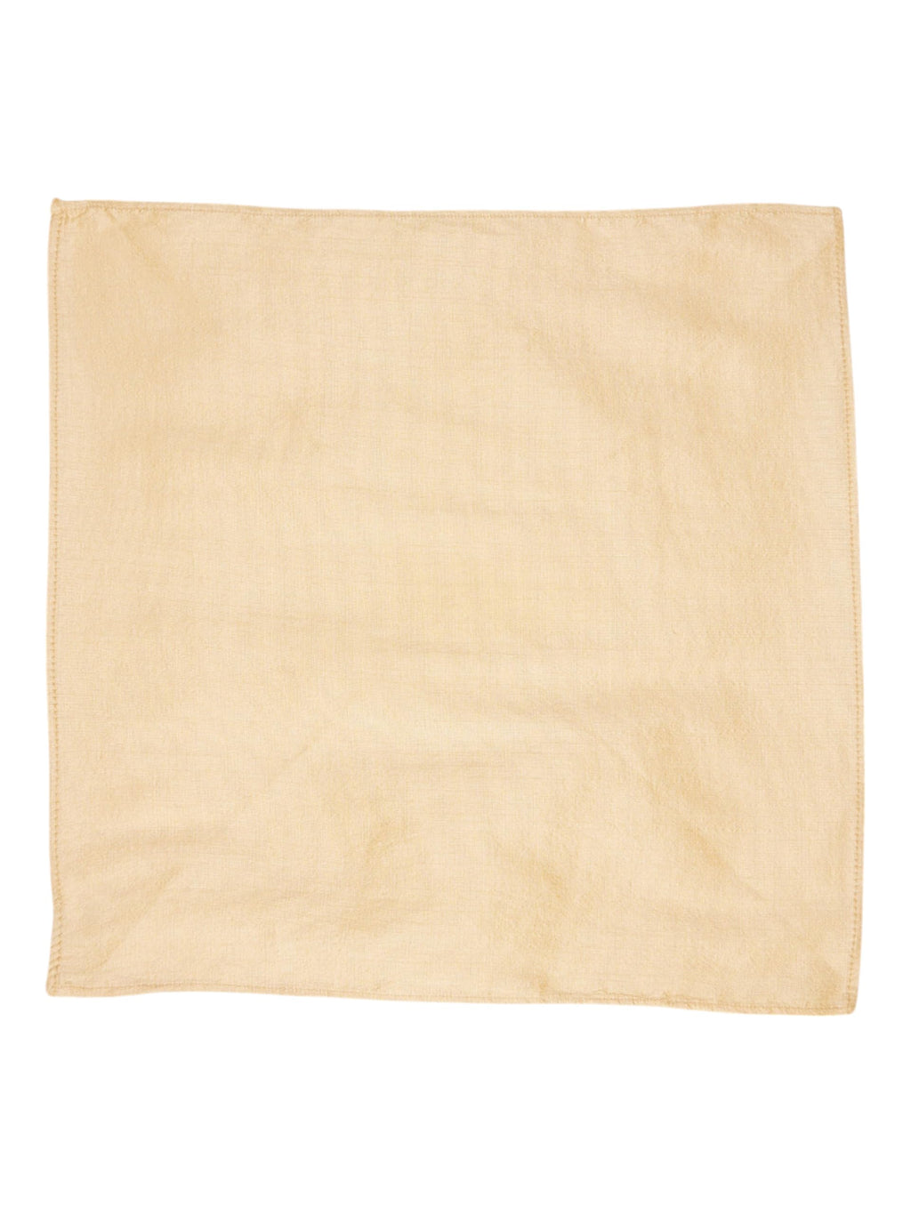 Manyavar MenS Art Silk Solid Pocket Square (Light Beige)