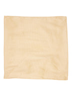 Manyavar MenS Art Silk Solid Pocket Square (Light Beige)