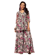 Libas Women'S Printed Co-Ords (35591_Grey