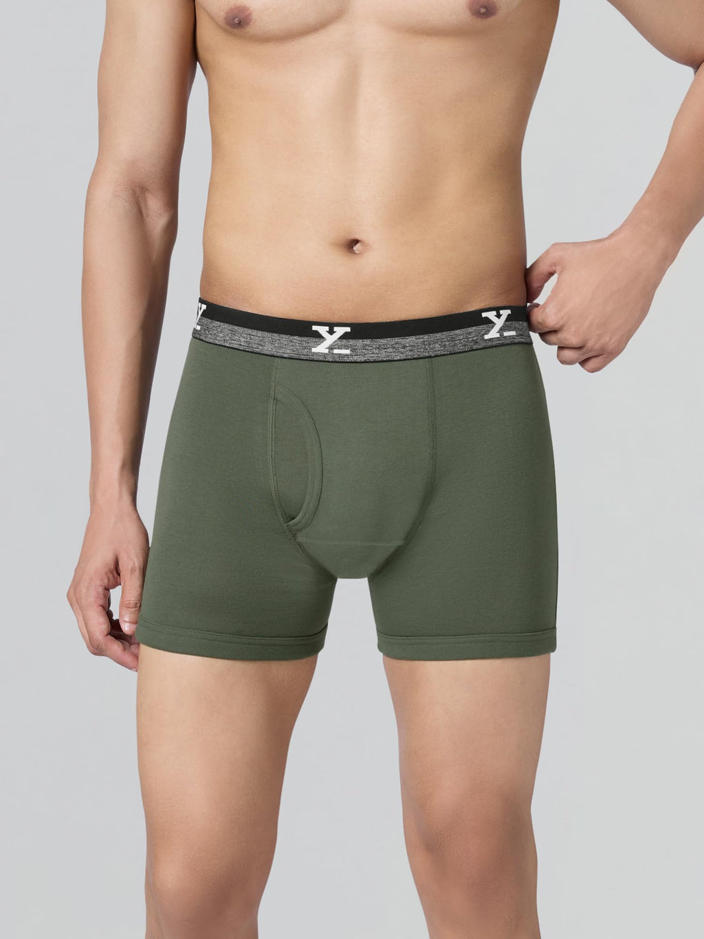 XYXX Mens Nova Cotton Boxer Brief for Men Pack of 2 |Regular Fit with intellifresh No-Marks Waistband | Solid Underwear for Men