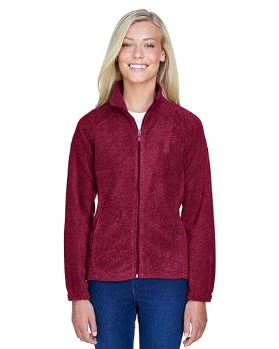 Ladies 8 oz Full-Zip Fleece - BLAcK - XS(D0102H7NJA2)