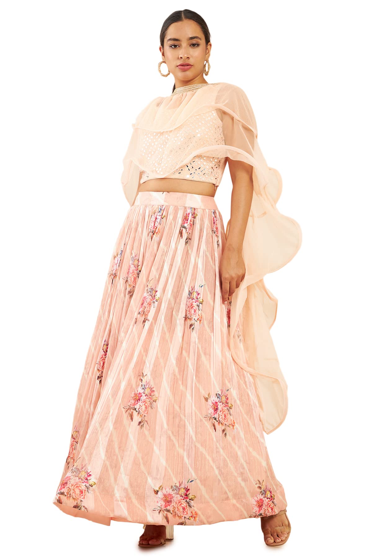 Soch Women Art Silk Geometric Ethnic Wear