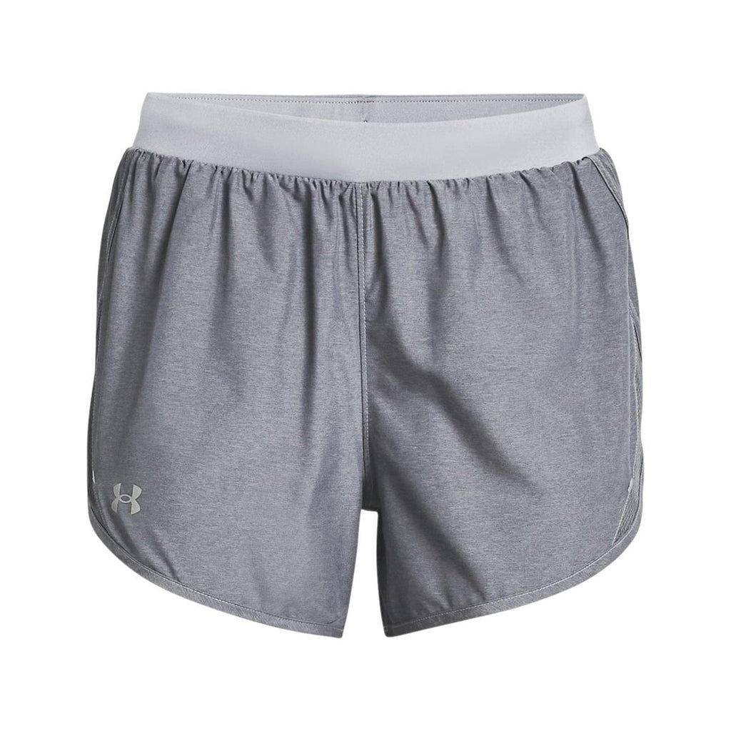 Under Armour Women's Fly By 2.0 Running Shorts , Steel Full Heather (035)/Steel , 3X-Large