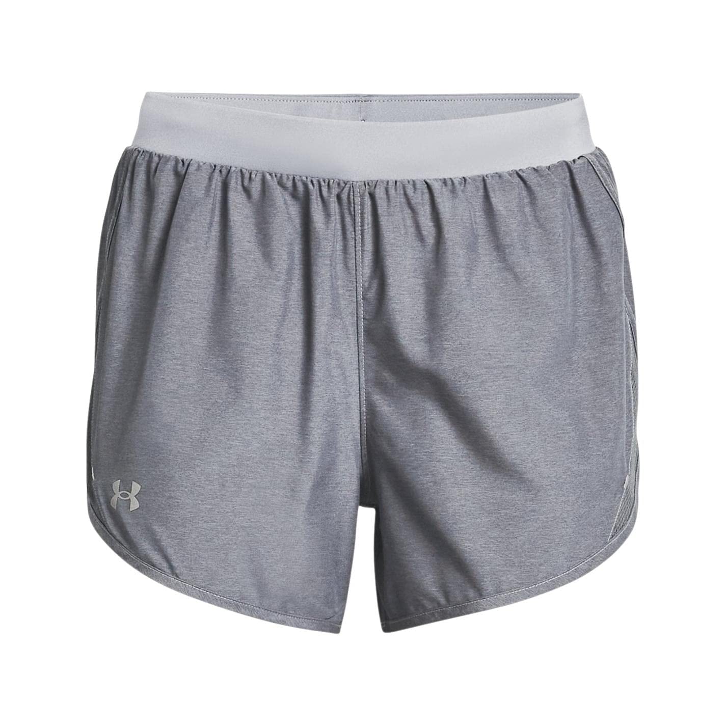 Under Armour Women's Fly By 2.0 Running Shorts , Steel Full Heather (035)/Steel , 3X-Large