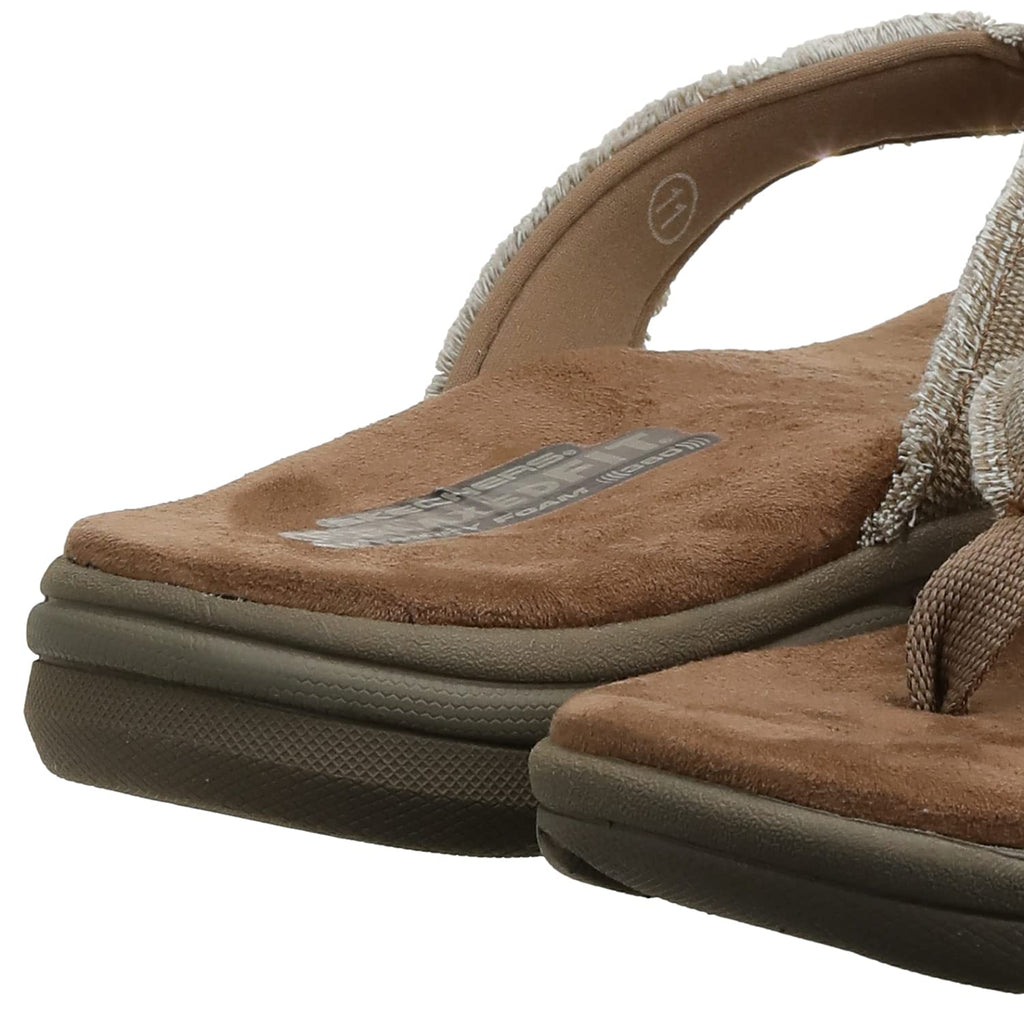 Skechers USA Men's Bosnia Flip-Flop,Tan,7 M US