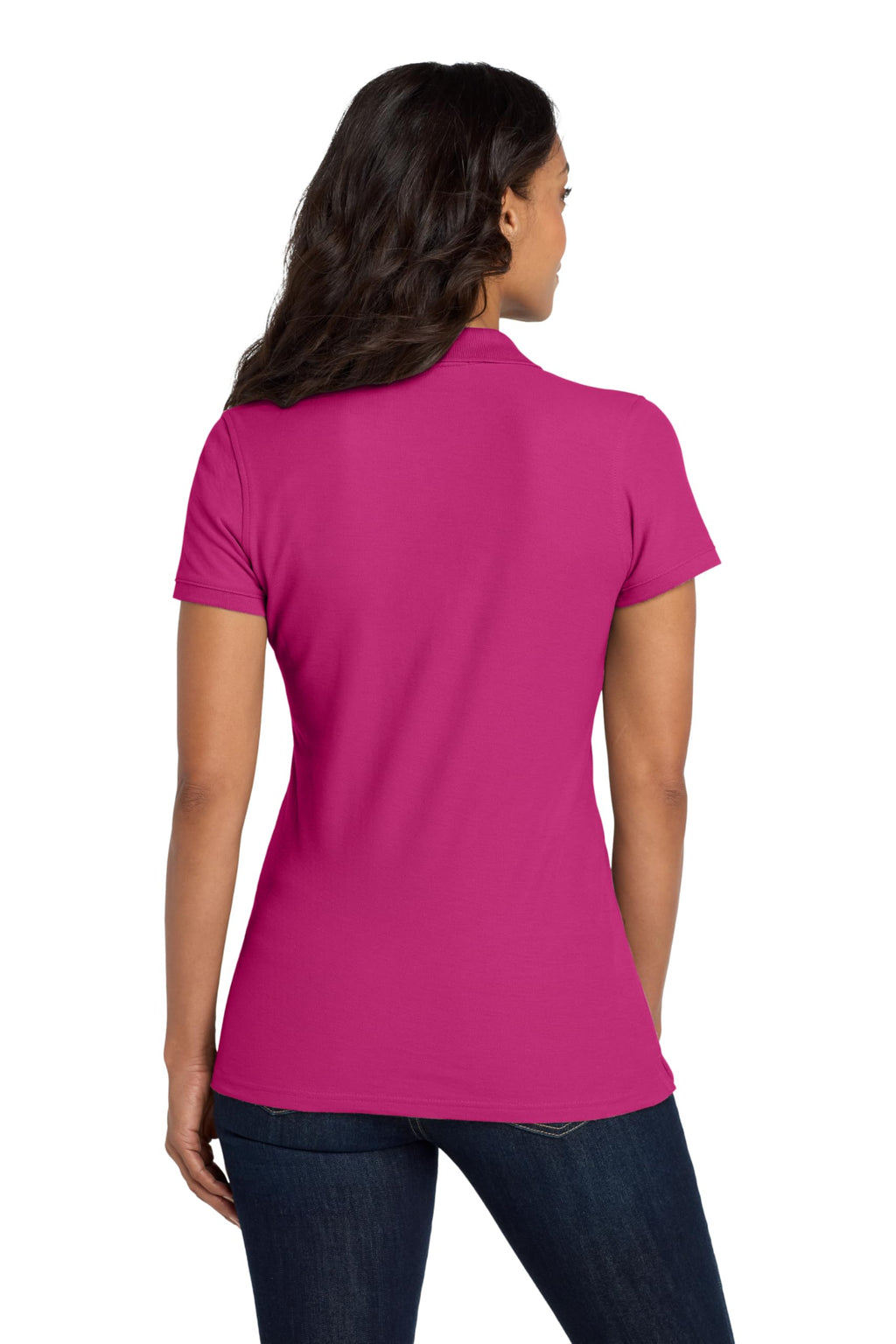 Port Authority Ladies core classic Pique Polo XL Pink Azalea
