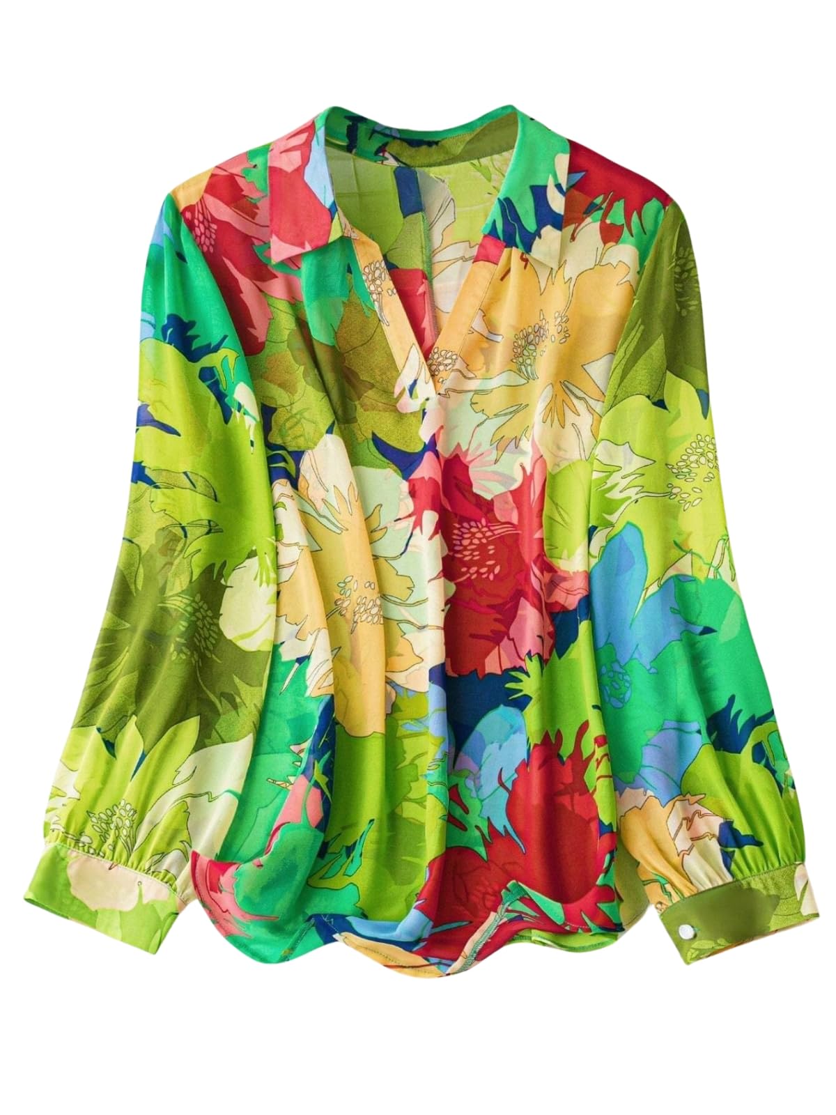 Leriya Fashion Women Rayon Regular Top Green S