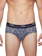 XYXX Mens Underwear Artisto IntelliSoft Antimicrobial Micro Modal Brief Pack of 3 (Yellow & Blue ; Yellow & Blue ; Blue & White