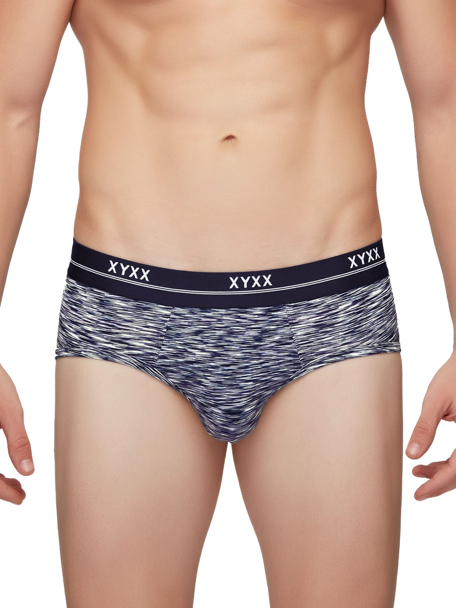 XYXX Mens Underwear Artisto IntelliSoft Antimicrobial Micro Modal Brief Pack of 3 (Yellow & Blue ; Yellow & Blue ; Blue & White