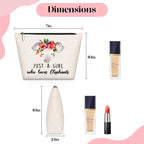 GevGuxLuo Elephants Gifts for Elephants Lover, Birthday Gift for Best Friend Sister, Elephant Accessories, Animal Lovers Makeup