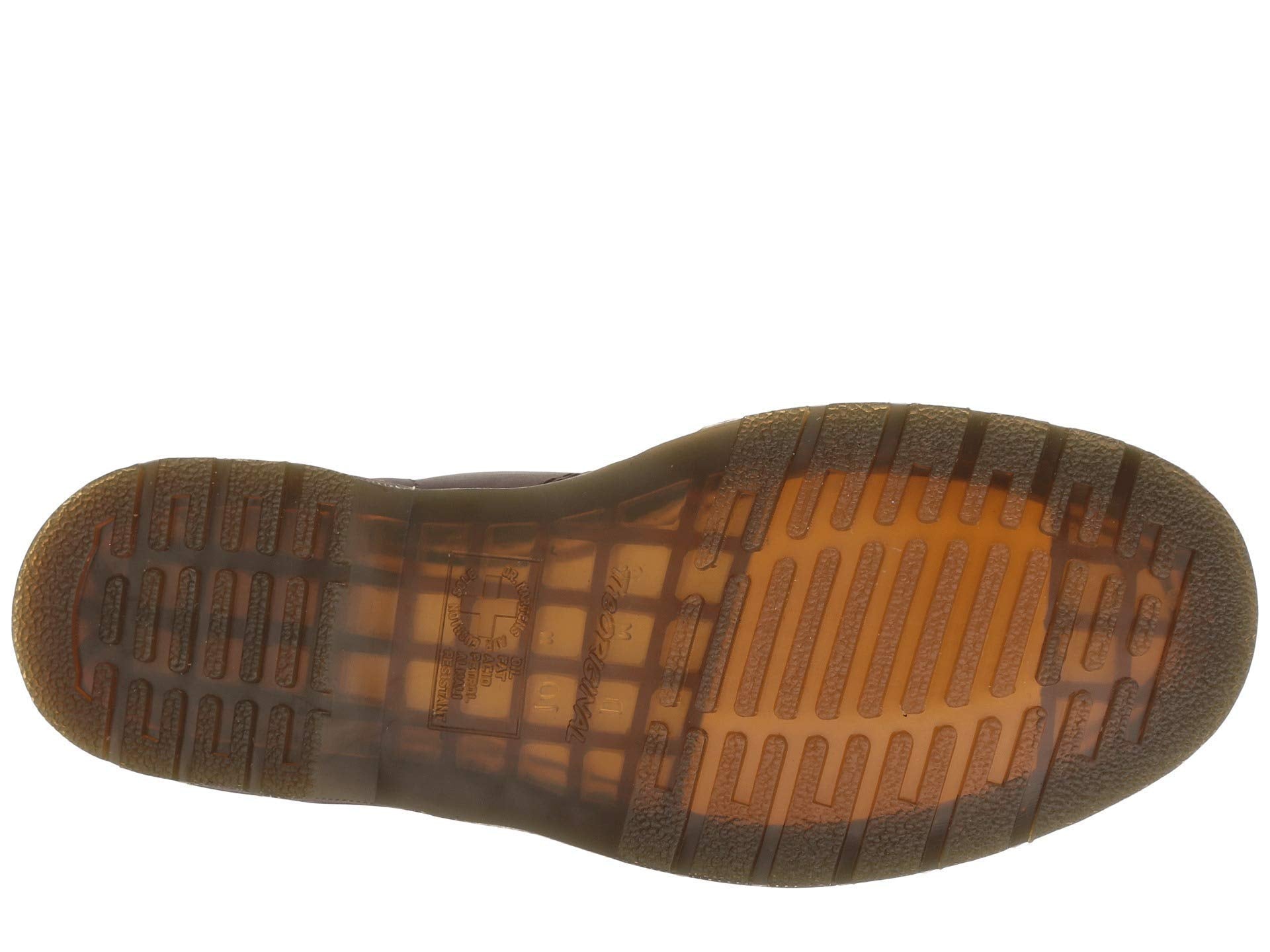 Dr. Martens Unisex 1460 Crazy Horse Leather 8 Eye Boot, Dark Brown, 10 Women/9 Men