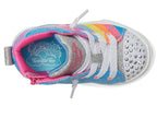 Skechers Girls Twinkle Sparks Sneaker, Multi, 10 Toddler