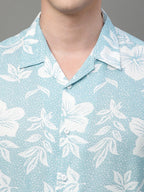 Besix MenS Rayon Floral Printed Shirt With Spread Collar Half Sleeve Standard Length Regular Fit | Shirt For Man Branded | Hs_4