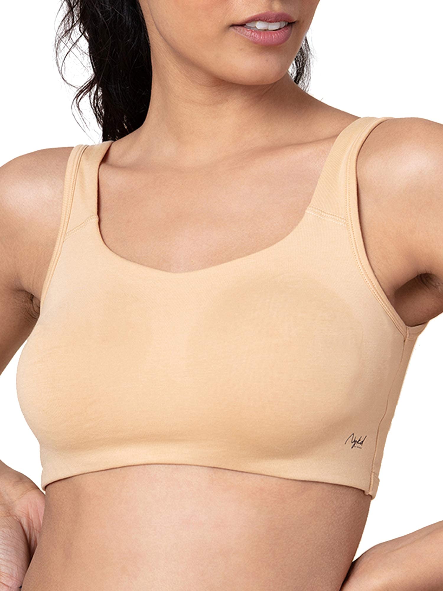 NYKD Soft Cup Easy Peasy Slip On Everyday Bra for Women, Wireless, Full Coverage, Support Shaper, Non Padded Sports Bra Bra, NYB