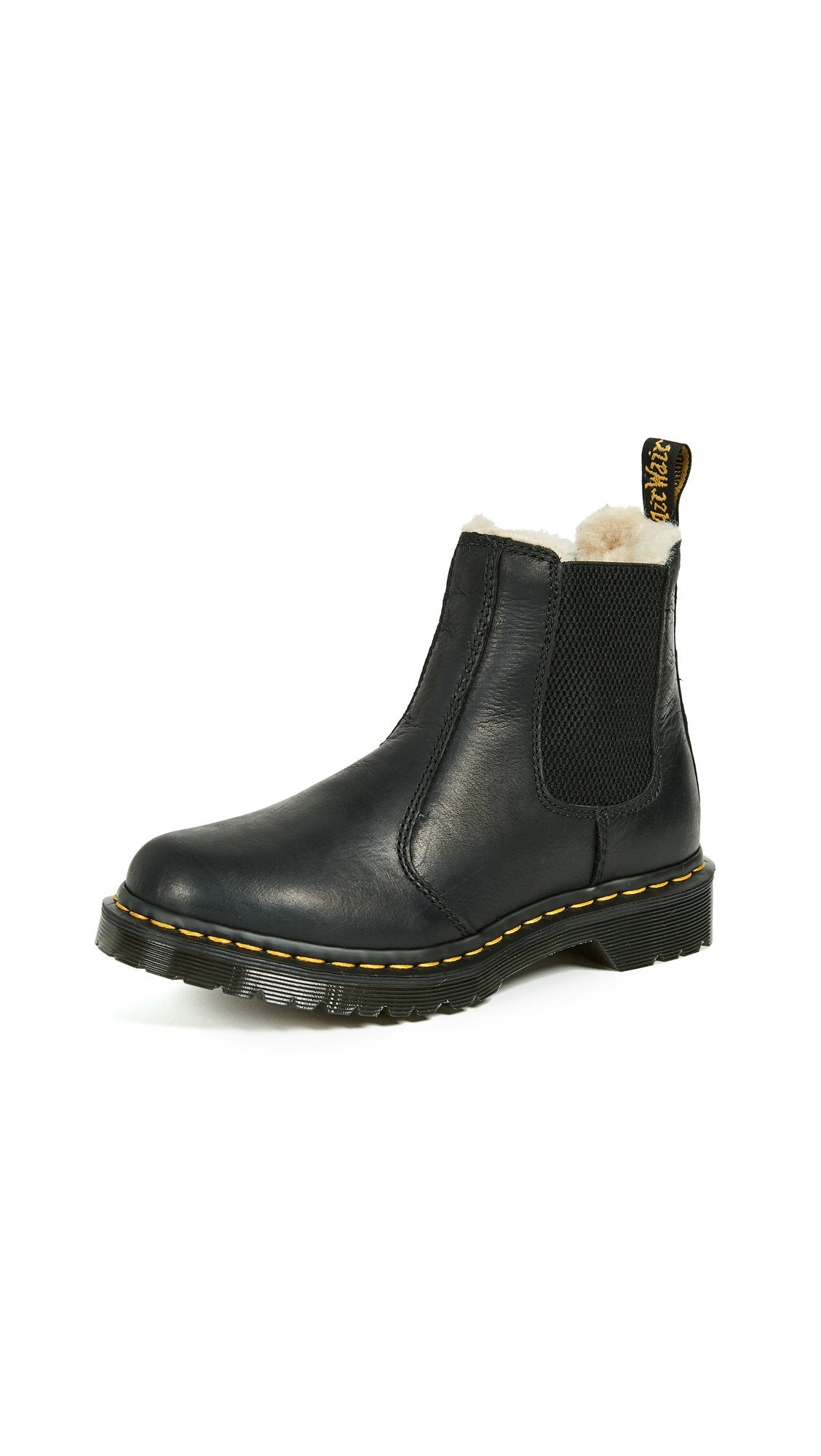 Dr. Martens Women's Leonore Burnished Wyoming Leather Boot, Black, 3 Medium UK (5 US)