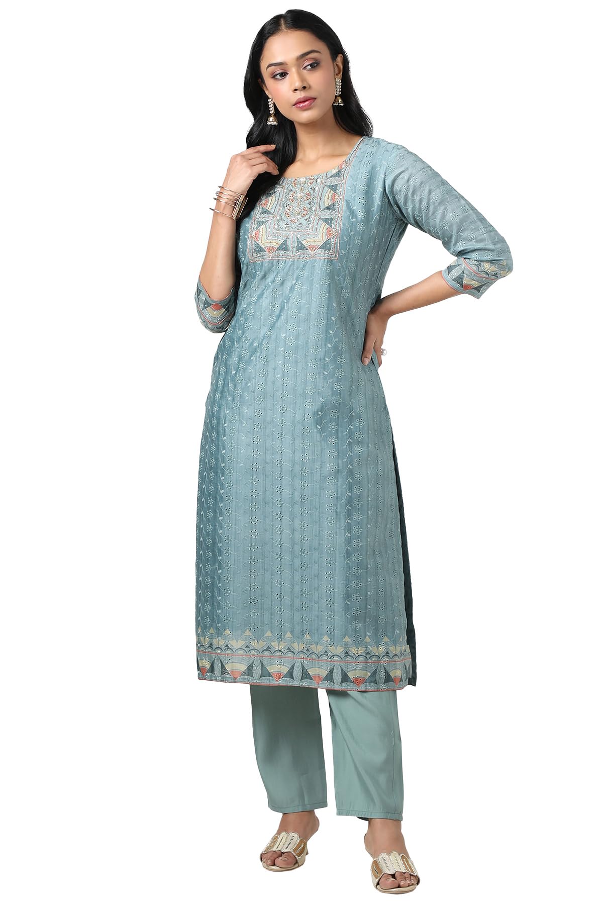 Soch Women Chanderi Kurta Set (ews5ks10720a